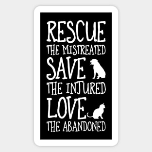 Rescue Save Love Sticker